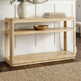 Bayview Living Rinae Pine Wood Console Table