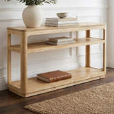 Bayview Living Rinae Pine Wood Console Table