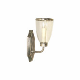 Bayview Living Westbrook Antique Silver Glass Hurricane Wall Sconce