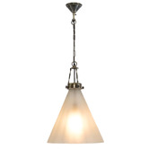 Bayview Living Gadsden Large Frosted Glass Hanging Lamp