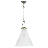 Bayview Living Gadsden Large Frosted Glass Hanging Lamp