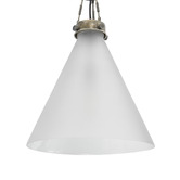 Bayview Living Gadsden Large Frosted Glass Hanging Lamp