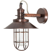 Bayview Living Maine 30cm Ceiling Lamp in Copper