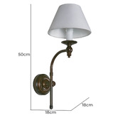 Bayview Living Annisa Brass Armed Wall Sconce