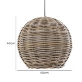 Bayview Living Round Rattan Pendant Light