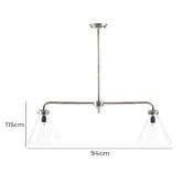 Bayview Living Gadsden Double Arm Pendant Light
