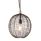 Bayview Living Cray Round Wire Weave Pendant Light