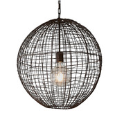 Bayview Living Cray Round Wire Weave Pendant Light