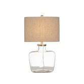 Bayview Living Dreamy Fillable Bottle Linen Lamp
