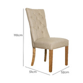 Bayview Living Harvey Linen Dining Chair