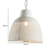 Bayview Living Riva Perforated Iron Pendant