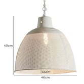 Bayview Living Riva Perforated Iron Pendant
