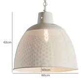 Bayview Living Riva Perforated Iron Pendant