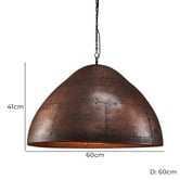 Bayview Living Aero Iron Riveted Pendant Light