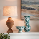 Bayview Living Edith Mango Wood Table Lamp Base