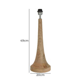 Bayview Living Greig Mango Wood Table Lamp Base