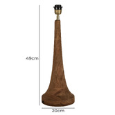 Bayview Living Cecil Mango Wood Table Lamp Base