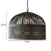 Bayview Living Chahaya Iron Weave Pendant