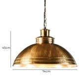 Bayview Living Taman Brass Pendant