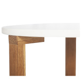 Bayview Living 2 Piece Olwen Oak Wood Nesting Side Table Set