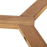 Bayview Living 2 Piece Olwen Oak Wood Nesting Side Table Set
