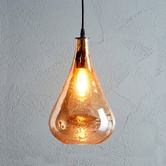 Bayview Living Lustre Teardrop Glass Pendant Light