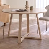 Bayview Living Olwen Oak Wood Round Dining Table