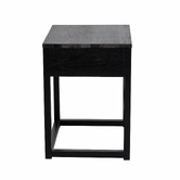 Bayview Living Rustic Olwen Oak Wood Bedside Table