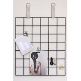H and G designs Black Grid Mood Board with Suede Mushroom Straps