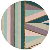 Ted Baker Pink Sahara Hand-Tufted Wool &amp; Viscose Round Rug