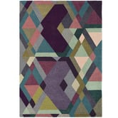 Ted Baker Purple Mosaic Hand-Tufted Wool Rug