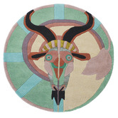 Ted Baker Capricorn Zodiac Hand-Tufted Wool-Blend Round Rug