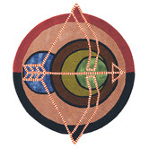 Ted Baker Sagittarius Zodiac Hand-Tufted Wool-Blend Round Rug