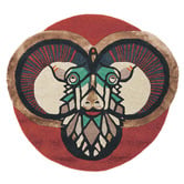 Ted Baker Aries Zodiac Hand-Tufted Wool-Blend Round Rug