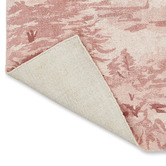 Ted Baker Pink Landscape Toile Printed Hand-Loomed Cotton Rug