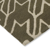Ted Baker Moss Houndstooth Hand-Tufted Pure New Wool Rug