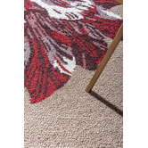 Ted Baker Burgundy Botanical Tulip Outdoor Rug