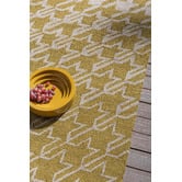 Ted Baker Mustard Houndstooth Outdoor Rug