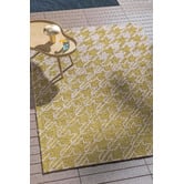Ted Baker Mustard Houndstooth Outdoor Rug