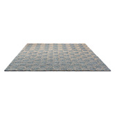 Ted Baker Washed Blue Houndstooth Outdoor Rug