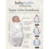 Baby Studio Baby Studio Organic Cotton 3-9 Months Swaddle Wrap