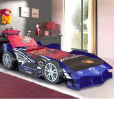 Gigi&#039;s Garden Blue Speed Racing Single Bed