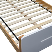 Gigi&#039;s Garden White &amp; Natural Galaxy Single Bed with mattress