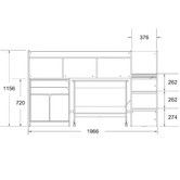 Gigi&#039;s Garden Cole Midi Sleeper Single Bed