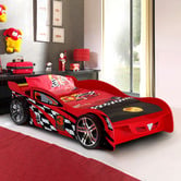 Gigi's Garden Red Jayden King Single Car Inspired Bed