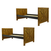 Gigi&#039;s Garden Jayden Rubberwood Convertible Bunk Bed