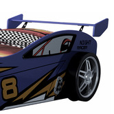 Gigi&#039;s Garden Blue Jones Racer Car Bed
