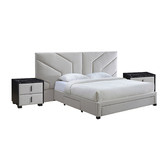 Gigi's Garden 3 Piece Oat White Spring Bedroom Set | Temple & Webster