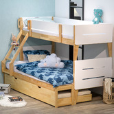 Gigi&#039;s Garden Irvine Single-Over-Double Rubberwood Bunk Bed