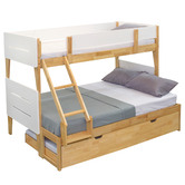 Gigi&#039;s Garden Irvine Single-Over-Double Rubberwood Bunk Bed